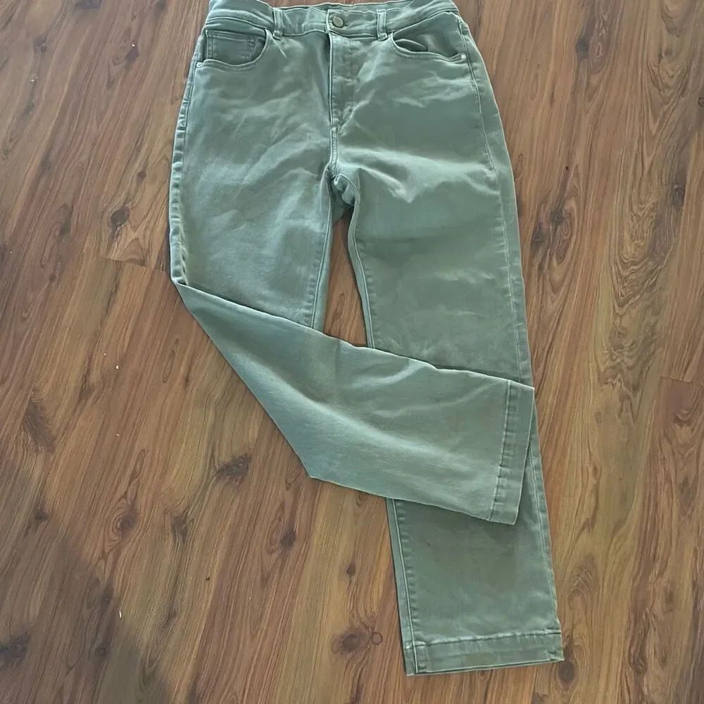DL1961 Patti straight vintage ankle olive jeans size 29